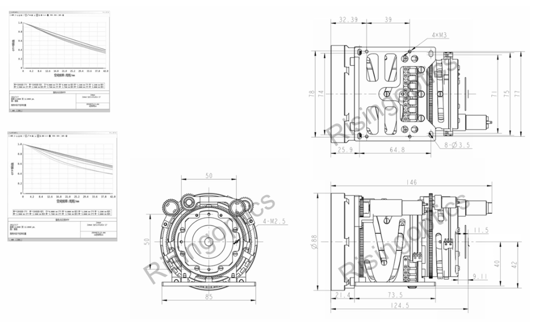 FL 23.7-89.5mm F0.83-1.1 LWIR неохлаждаемый непрерывный зум-объектив для 640x512-12um