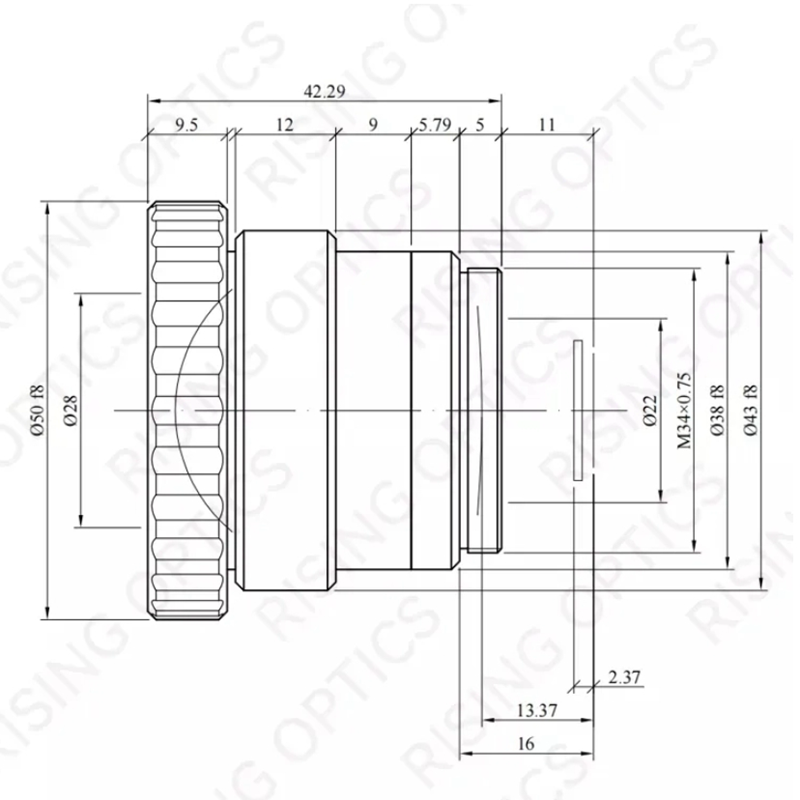 FL 15mm F1.0 ИК-объектив с ручной фокусировкой для 640x480-17um 384x288-17um