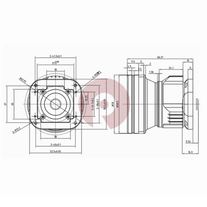 50 мм F1.0 длинноволновый объектив тепловизионного прицела для 384x288-17um