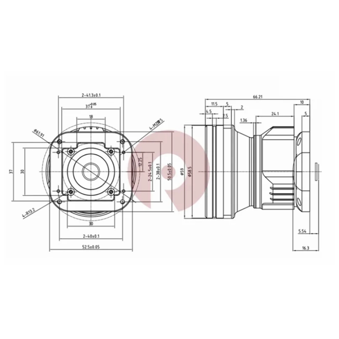 FL19mm F1.1 длинноволновый инфракрасный прицельный объектив для 640x512-17um
